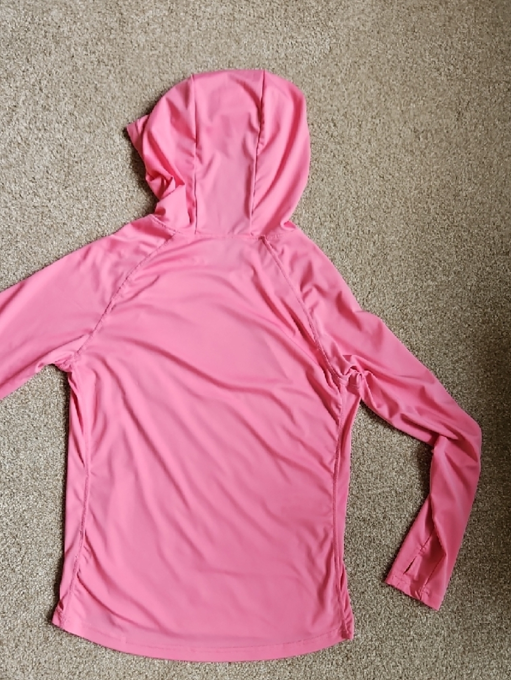 Maroaut Size M Women's Pink Hooded Performance Pullover - Picture 5 of 9